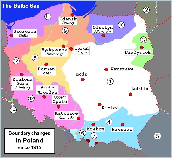 Polish Border Changes Over The Past 200 Years - Trekking the Planet